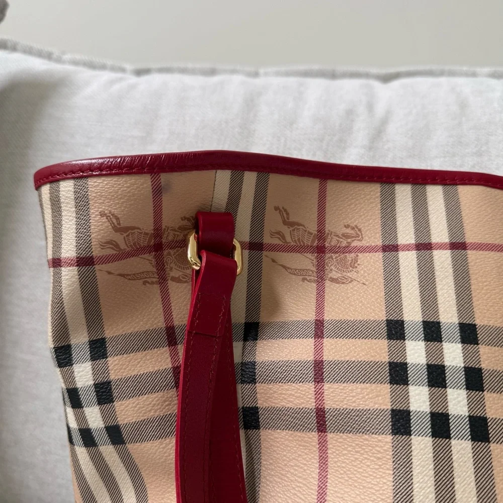 Burberry Haymarket Check Tote - Picture 8 of 12